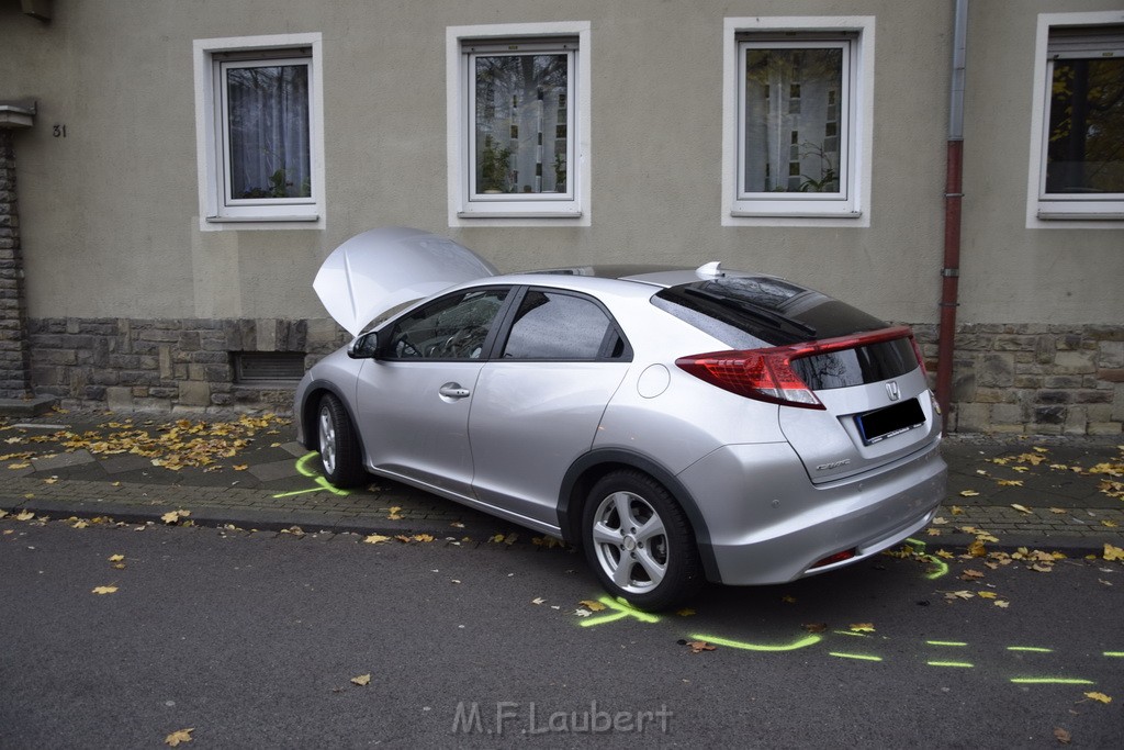 VU PKW gegen Hauswand Leverkusen Wiesdorf Kaiserstr P07.JPG - Miklos Laubert